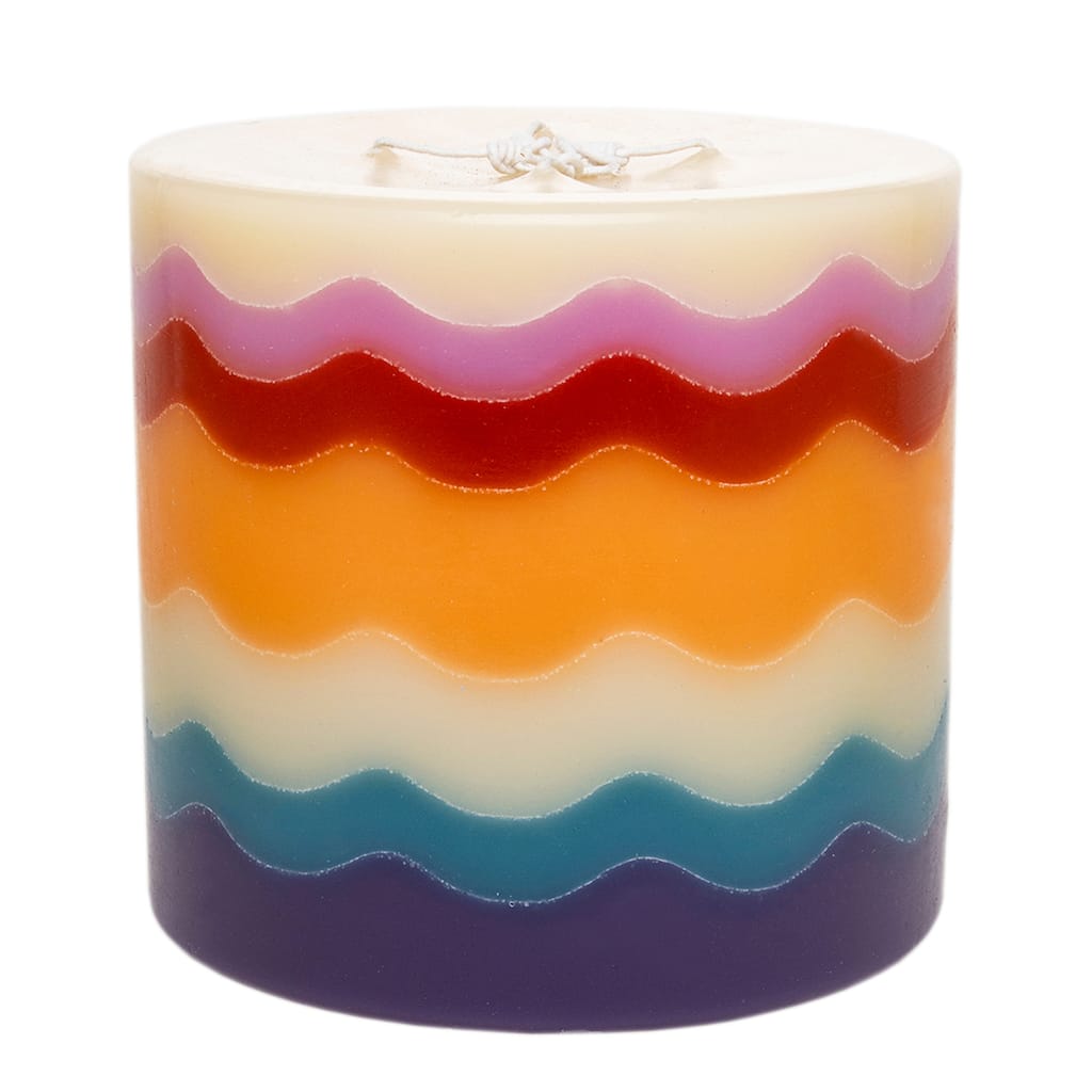 Missoni Flame Cake Candle - 7 in