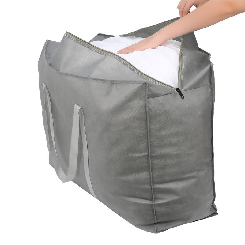 1 Pack Clothes Storage, Foldable Storage Bags, Moving Bags for Organizing Closet Organizers and Storage with Handles