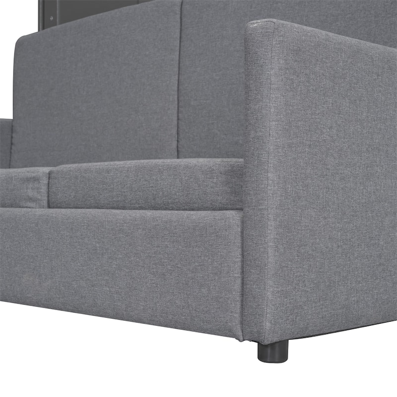 Queen Size Murphy Bed Wall Bed with Cushion