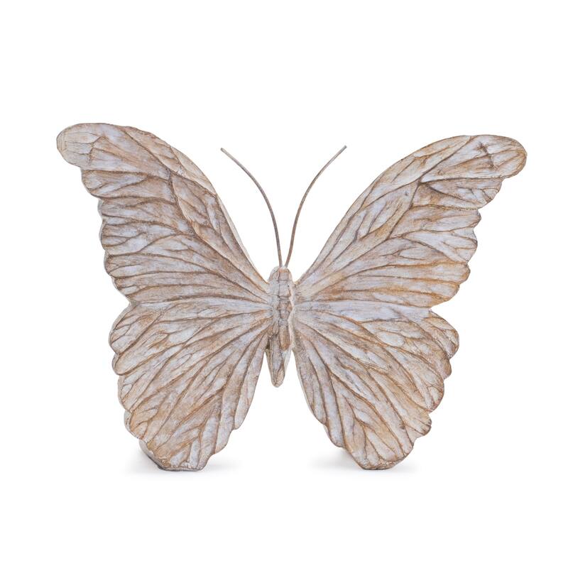 Carved Butterfly Shelf Sitter (Set of 4)