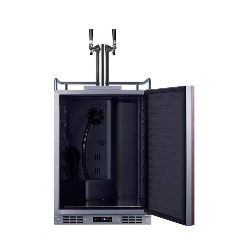 Summit SBC682TWIN 24" Wide 5.6 Cu. Ft. Built-In / Free Standing Double