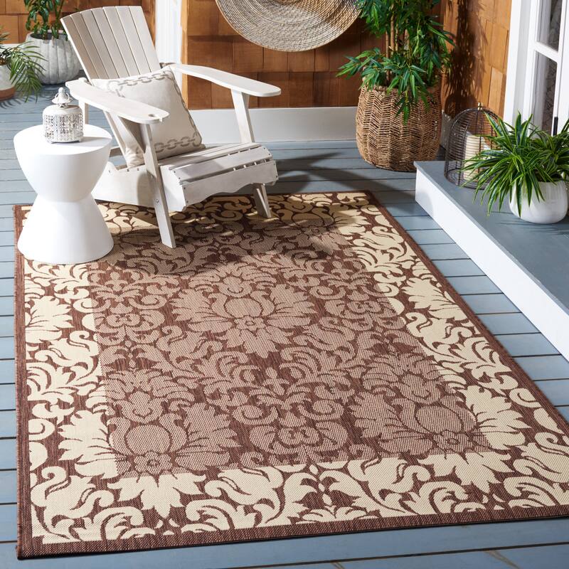SAFAVIEH, Courtyard Foelke Indoor/ Outdoor Patio Backyard Rug