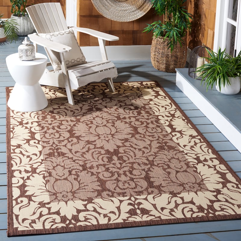 SAFAVIEH Courtyard Peggie Indoor/ Outdoor Patio Backyard Rug