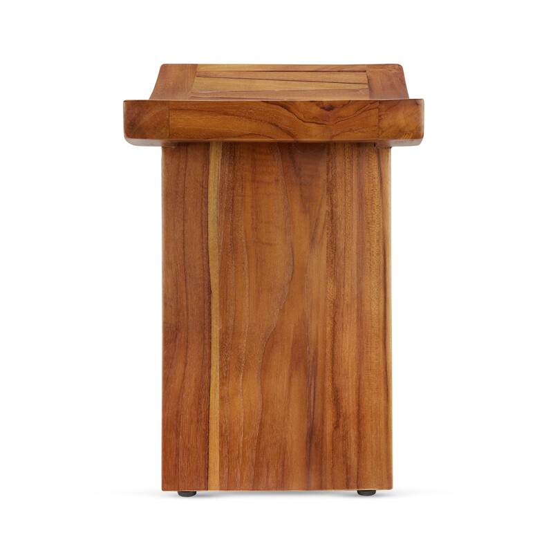 TeakCraft The RANDI, Teak Wood Shower Bench 18inch