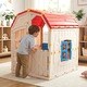 preview thumbnail 4 of 18, Costway Outdoor Kids Playhouse with Openable Door Windows for Home - See Details