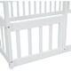 preview thumbnail 18 of 26, Full Wood House-Shaped Floor Bed with Fence, Guardrails