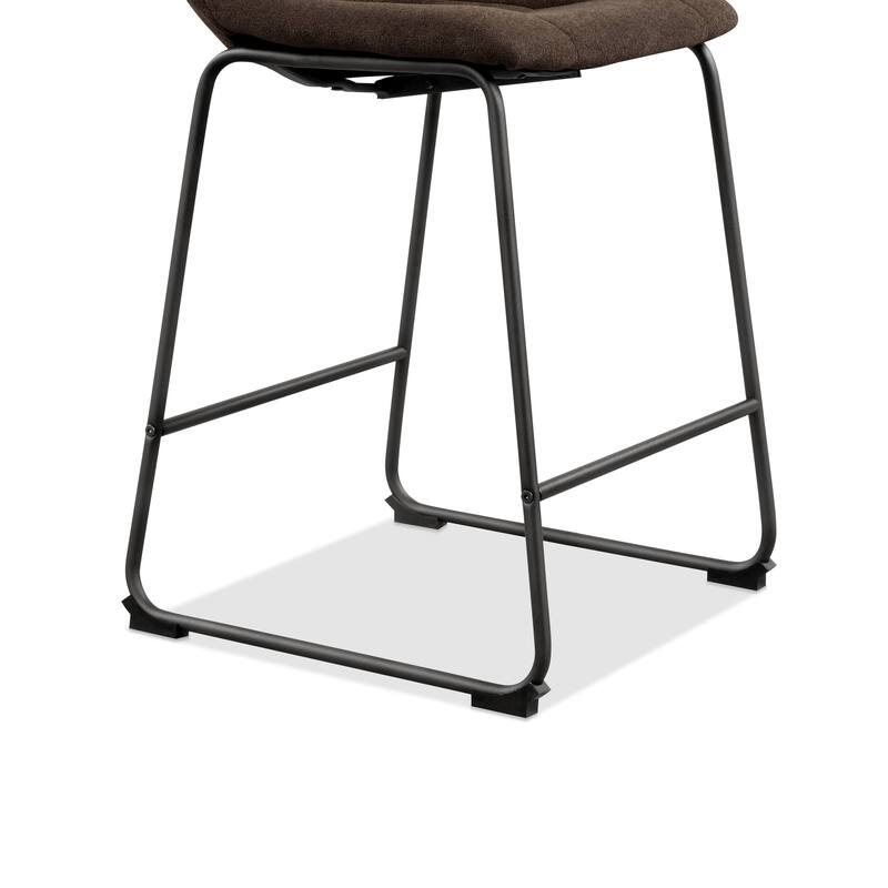 Furniture of America Eamon Modern Chenille Padded Dining Chairs (Set of 2)