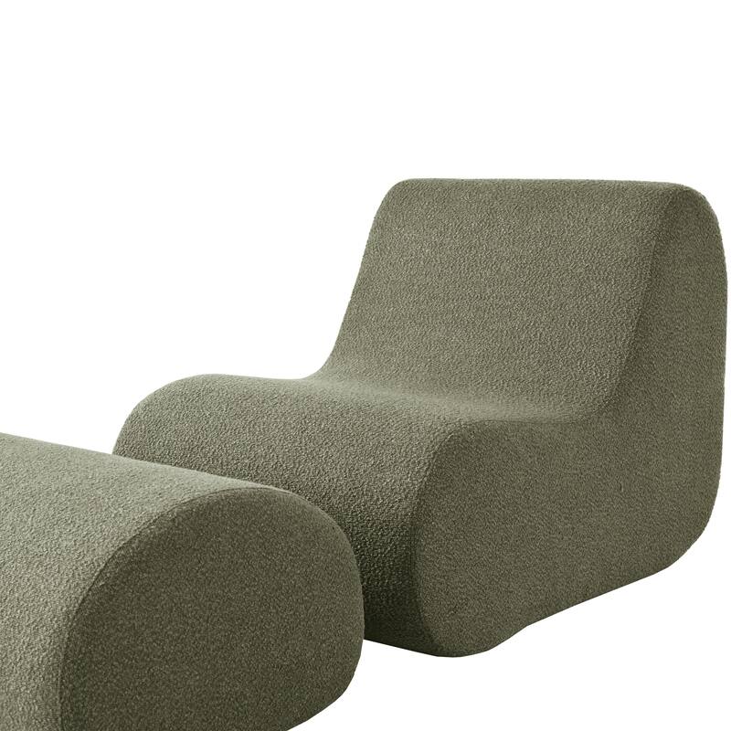 Christopher Knight Home - Mirod Elegant Accent Chair with Ottoman