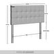 preview thumbnail 15 of 16, CraftPorch Linen Button Tufted Upholstered Adjustable Headboard