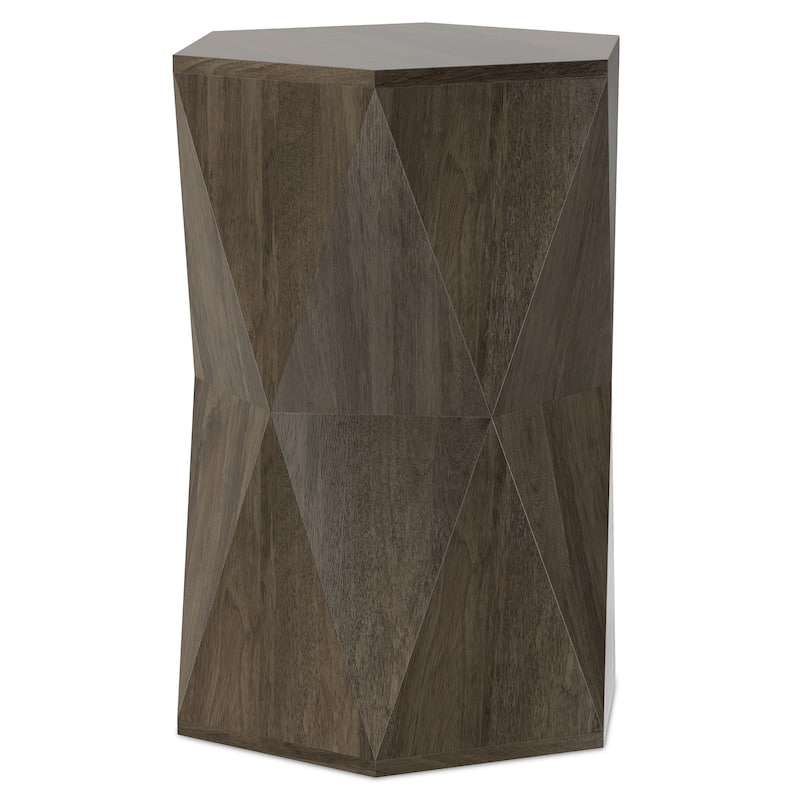 WyndenHall Jerome 16 inch Wide Solid Mango Contemporary End Table & Fully Assembled - 16"W x 16"D x 22"H