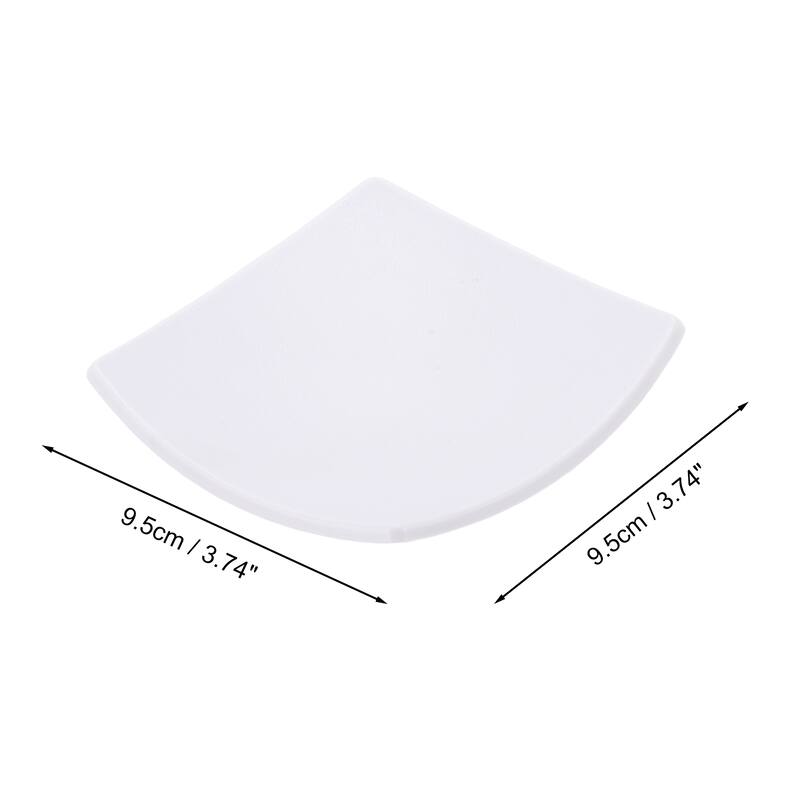 Waterproof Curved Soap Holder for Bathroom 3.74"x3.74"x0.71" 1 Pc