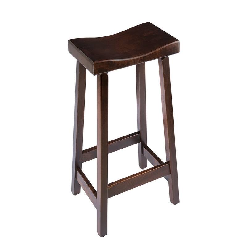 Amish Made Maple Wood Urban Bar Stool - Rich Tobacco - Bar Height