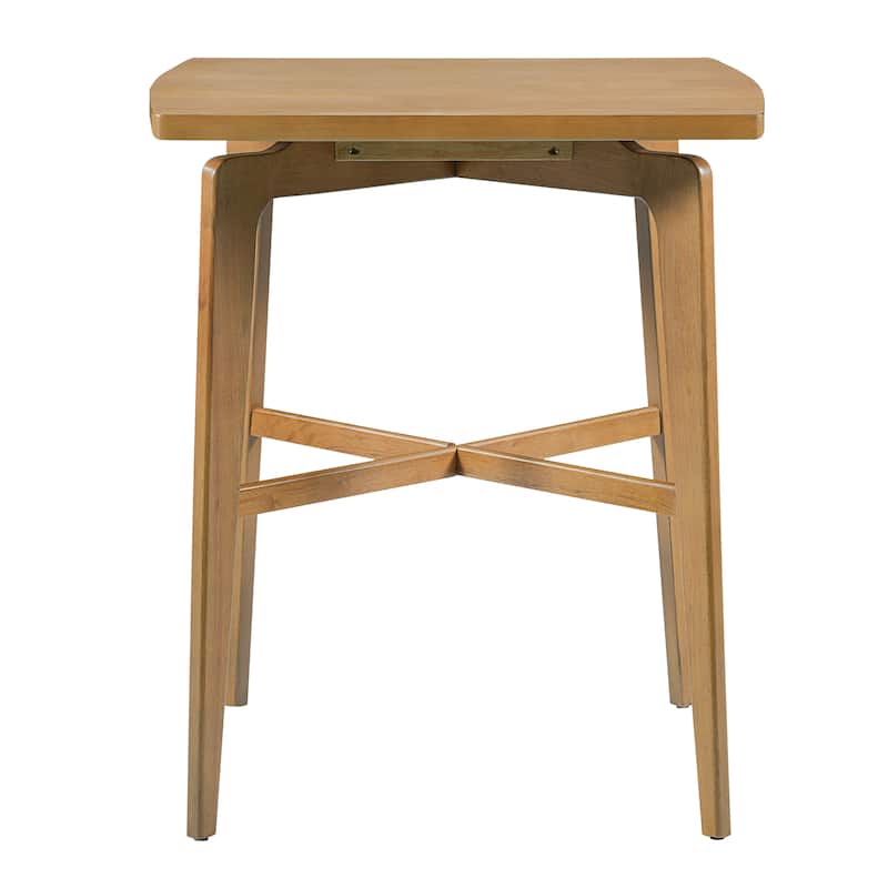 Christopher Knight Home - Bracken Retro Nordic Counter Height Bar Table with Solid Wood Legs & Cross-Reinforced Beams