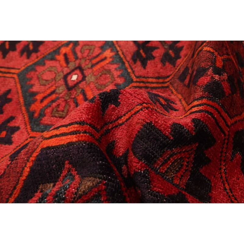 ECARPETGALLERY Hand-knotted Kayseri Vintage Red Wool Rug - 4'7 x 7'1
