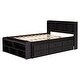 preview thumbnail 30 of 28, Modern Full Size Functional Storage Platform Bed with Drawers