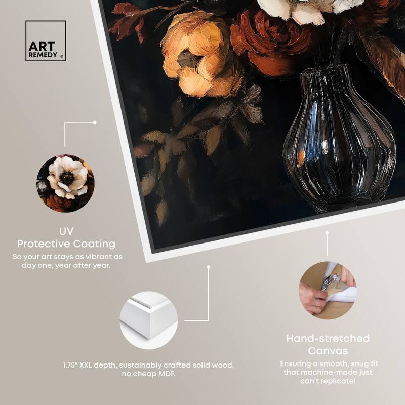 Velvet Night Bloom I Canvas by Art Remedy