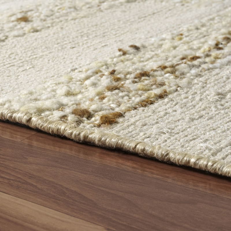 Sevita Ivory/Natural Farmhouse Checkered Area Rug