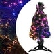 preview thumbnail 19 of 40, vidaXL Christmas Tree Decoration Artificial Slim Tree with Stand Fiber Optic 2 Foot