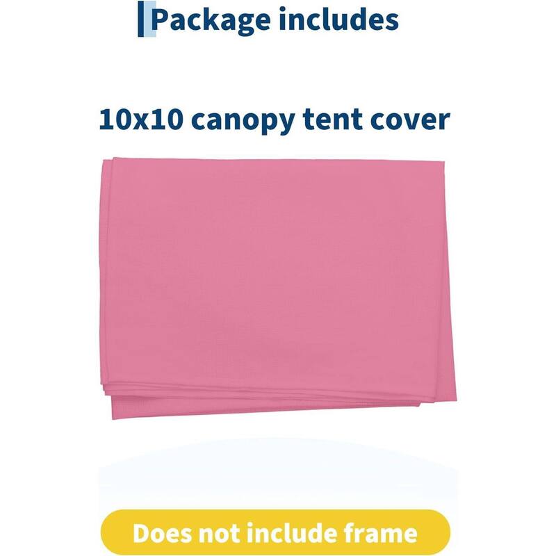 10x10ft Waterproof Pop Up Canopy Tent Replacement Top for Outdoor Garden Patio Sun Shade (Top Only) - N/A