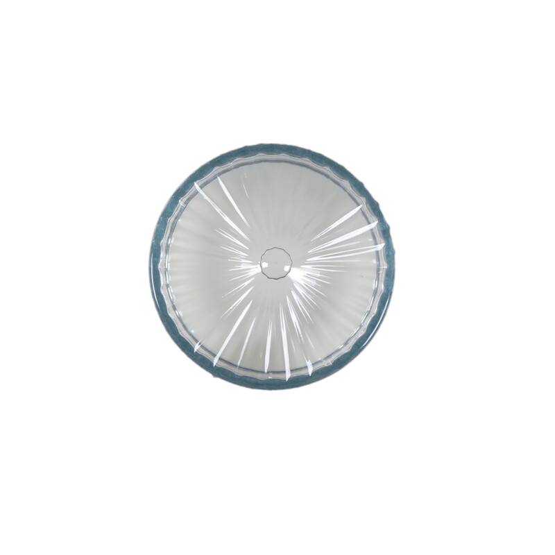 5.5"D Glass Rib Apoth Candle w Lid (19 oz)