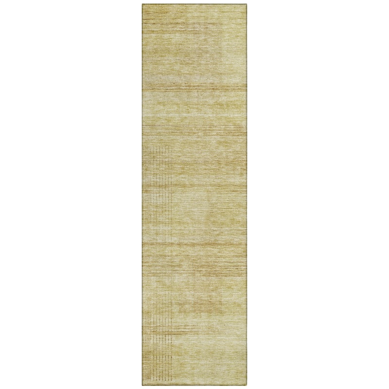 Machine Washable Indoor/ Outdoor Chantille Contemporary Imprints Rug