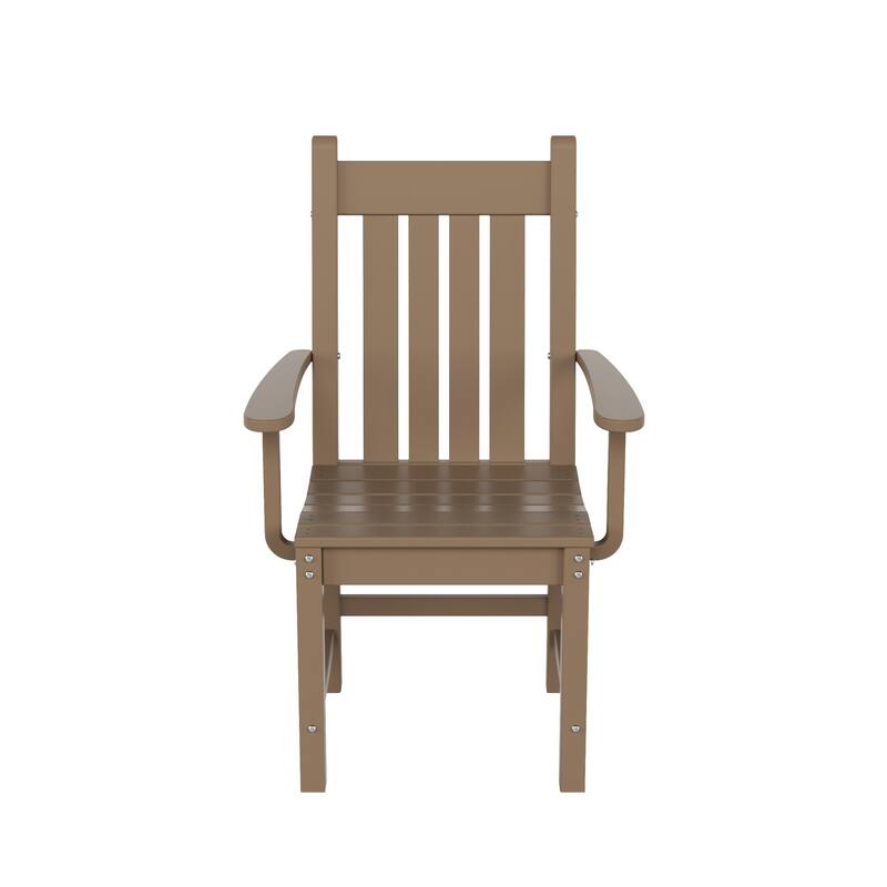 Laguna Hdpe All Weather Outdoor Patio Dining Chair With Arms