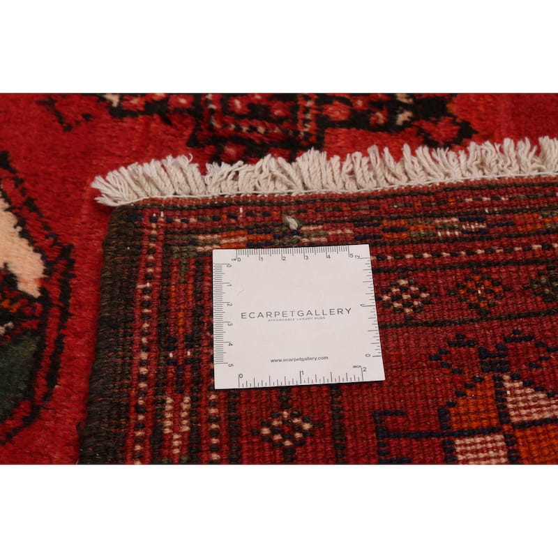 ECARPETGALLERY Hand-knotted Konya Anatolian Red Wool Rug - 4'10 x 9'7