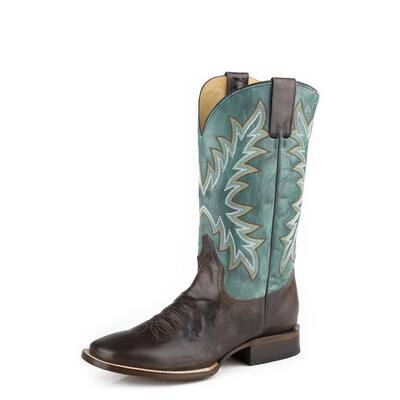 Stetson Western Boots Mens Cole Leather Green 12-020-8839-4092 GR