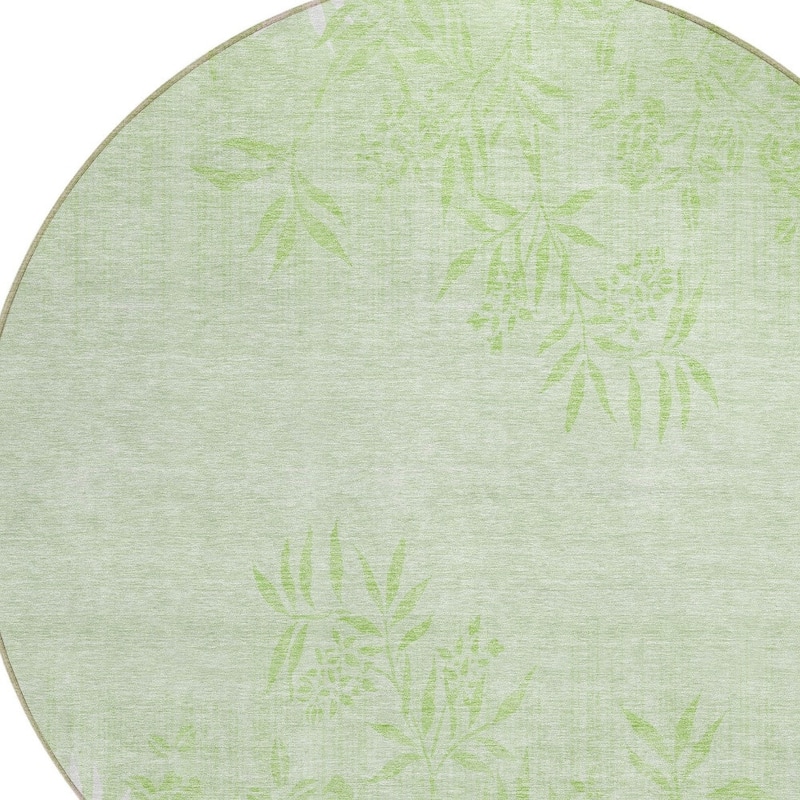 HomeRoots Floral Transitional Rectangle Outdoor Rug