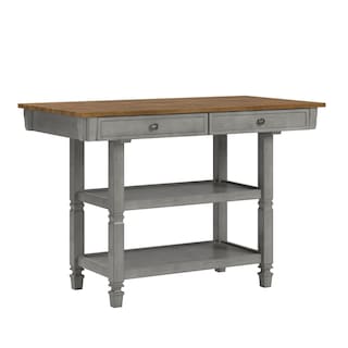 Elena 2-tone Antique Kitchen Island Buffet by iNSPIRE Q Classic