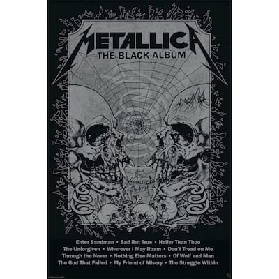 Metallica - Black Album Art Poster - 24 x 36 Inch