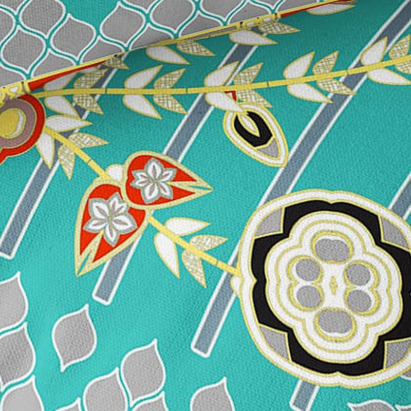 HomeRoots Set of Two 16" X 16" Blue and Yellow Peacock Blown Seam Floral Indoor Outdoor Throw Pillow - 16.00' X '16.00' X '5.00