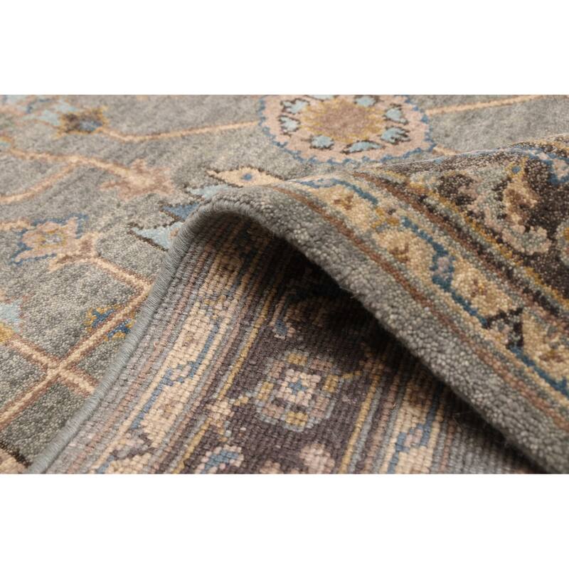 ECARPETGALLERY Hand-knotted Finest Agra Jaipur Teal Wool Rug - 5'3 x 8'4