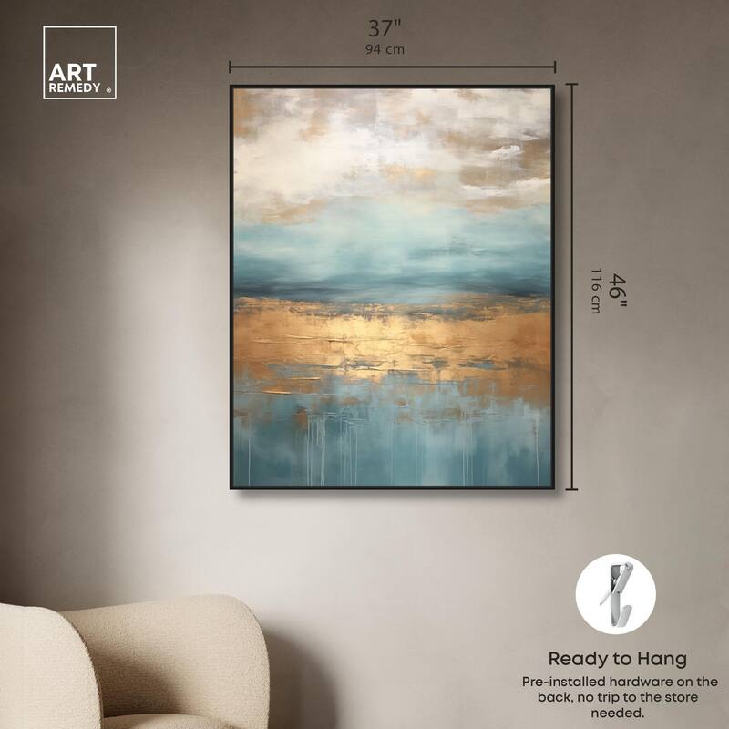Cloudscape in Gold III Canvas by Art Remedy