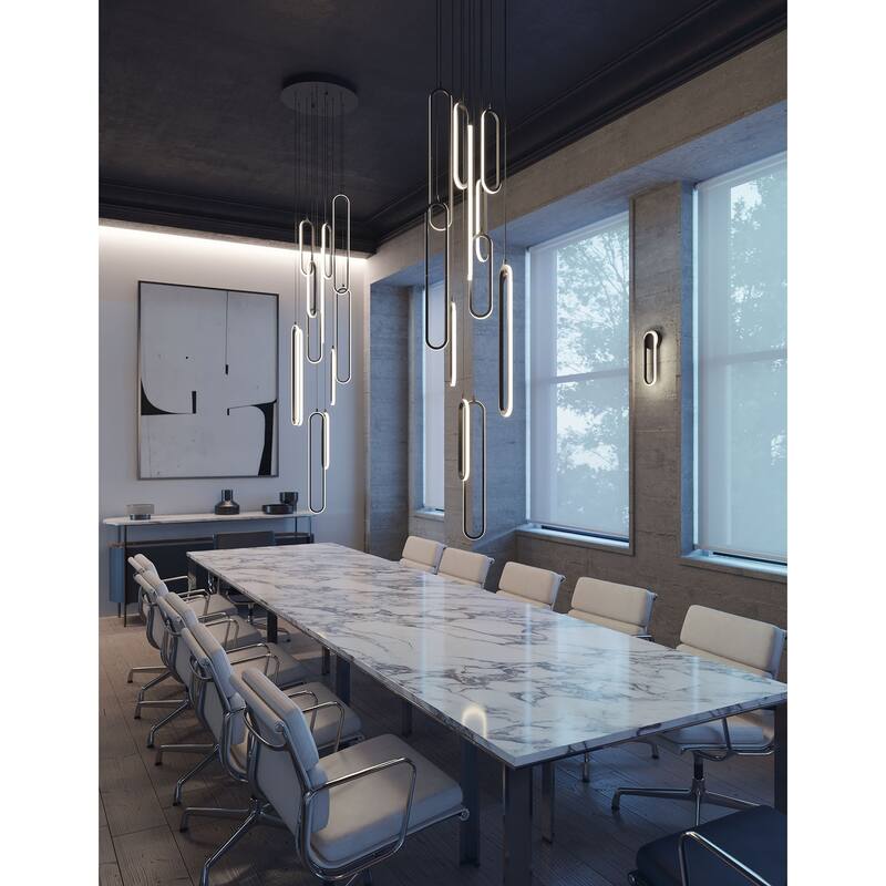 AFX SIEP99LAJD1RND12 Pendant 18" Wide LED Multi Light Pendant