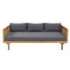 preview thumbnail 5 of 30, Claremont Farmhouse Outdoor 3 Seater Daybed with Water-Resistant Cushion by Christopher Knight Home