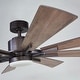 preview thumbnail 16 of 17, 60" Oil-Rubbed Bronze Large Windmill Ceiling Fan with 8 Reversible Blades, DC Motor and Remote Control - 60 Inches
