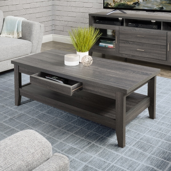 CorLiving Hollywood Coffee Table with Drawers. Opens flyout.