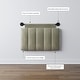 preview thumbnail 10 of 58, Nathan James Remi Wall Mount Tufted Headboard with Adjustable Straps and Black Metal Rail