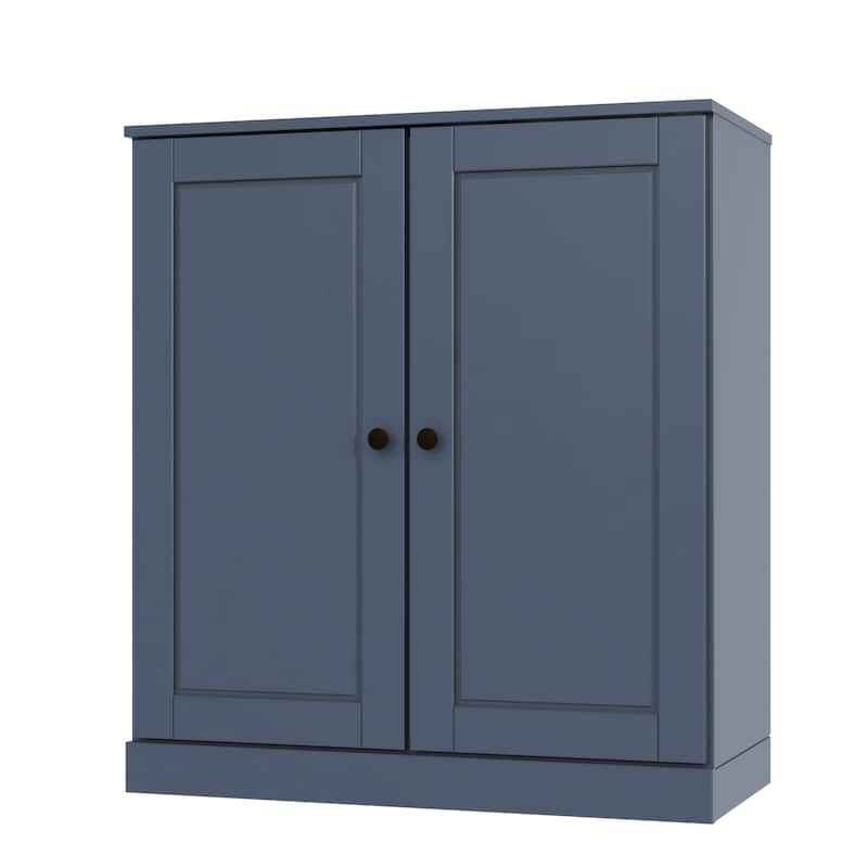 Palace Imports 100% Solid Wood 3-Shelf Bookcase, Adjustable Shelves, 32" Wide, 35.75" Tall