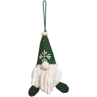 Green Gnome Ornament -Set of 2
