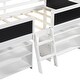 preview thumbnail 12 of 10, Twin Size Low Loft Bed w/2 Shelves & Decorative Guardrail Chalkboard