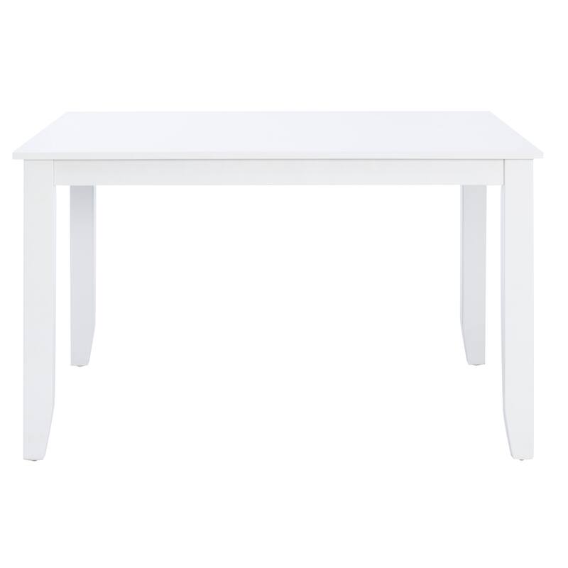 Linon Catron Rectangular White Dining Table, Seats 4