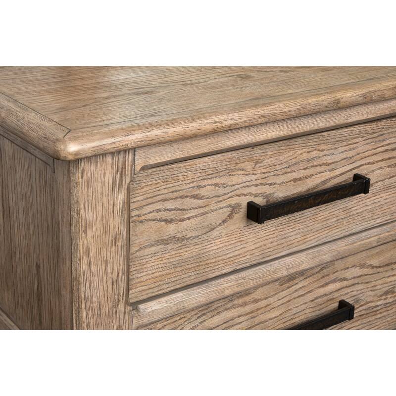 Magnussen Home Claremont Smokey Taupe Dresser with Landscape Mirror