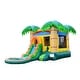 preview thumbnail 11 of 9, HeroKiddo Tropical Breeze Commercial Grade Inflatable Bounce House & Water Slide Combo with Detachable Pool (No Blower Included)