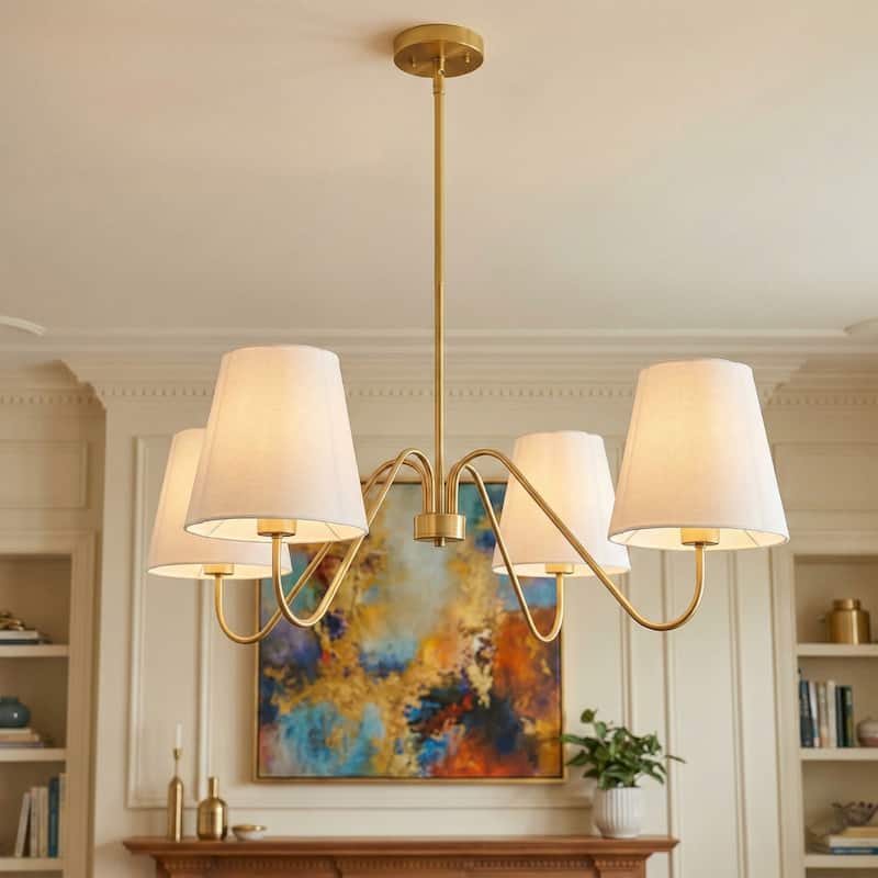 Acroma 4 - Light Dimmable Gold Chandelier Classic / Traditional Chandelier