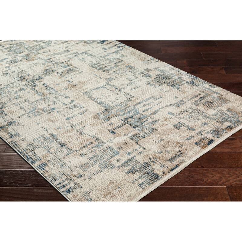 Livabliss Perugia Distressed Striped Area Rug
