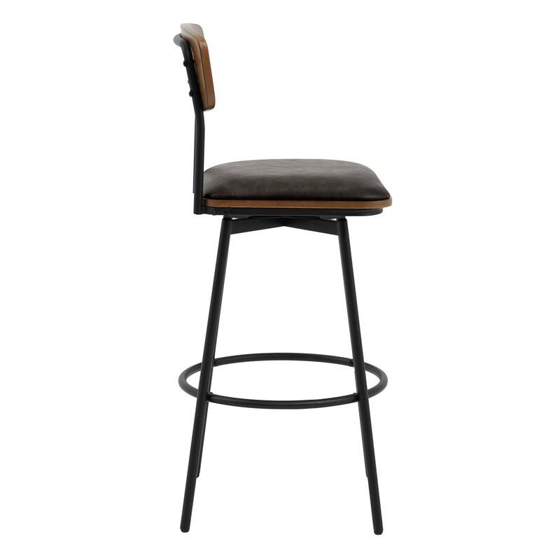 Spruce & Spring Claire Swivel Counter Height Bar Stool Set