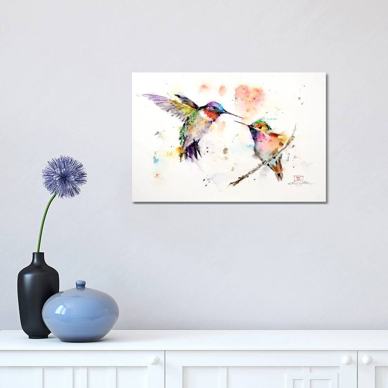 iCanvas "Hummingbirds" by Dean Crouser Canvas Print - 12x18x1.5