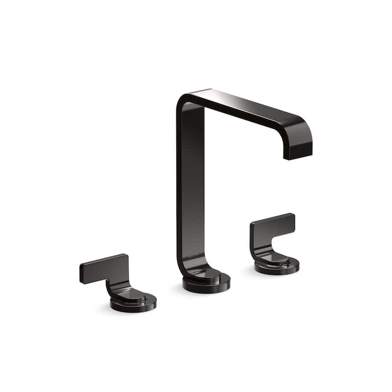 Kallista P34232-LV Guise Collection 1.2 GPM Vessel Widespread Bathroom - Polished Graphite